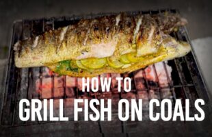 How to grill a whole fish on a charcoal grill – 5 mins recipe