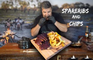 Ultimate Braai: Juicy Spareribs and Crispy Homemade Chips Recipe