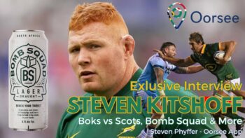 Springboks Rugby & Bomb Squad Beer and Biltong | Oorsee Interview Steven Kitshoff